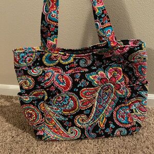 Vera Bradley Parisian Paisley Pleated Tote NWT